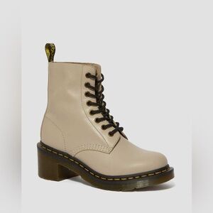 New Dr. Martens Clemency Heeled Lace Up Combat Boots, sz 10